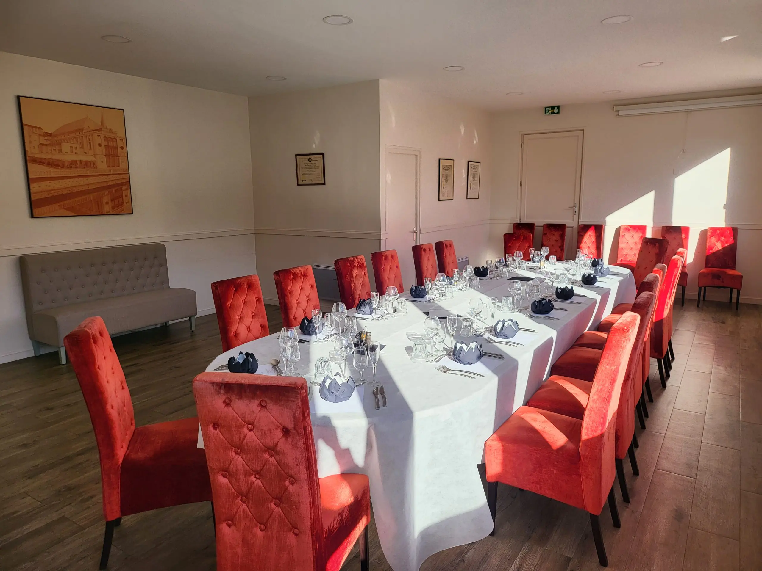 Salle de réunion repas